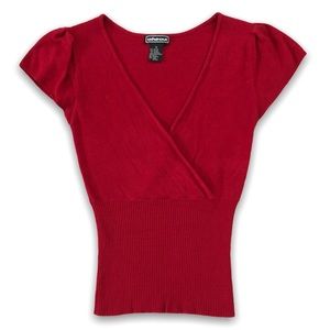 Red Short-sleeved Top